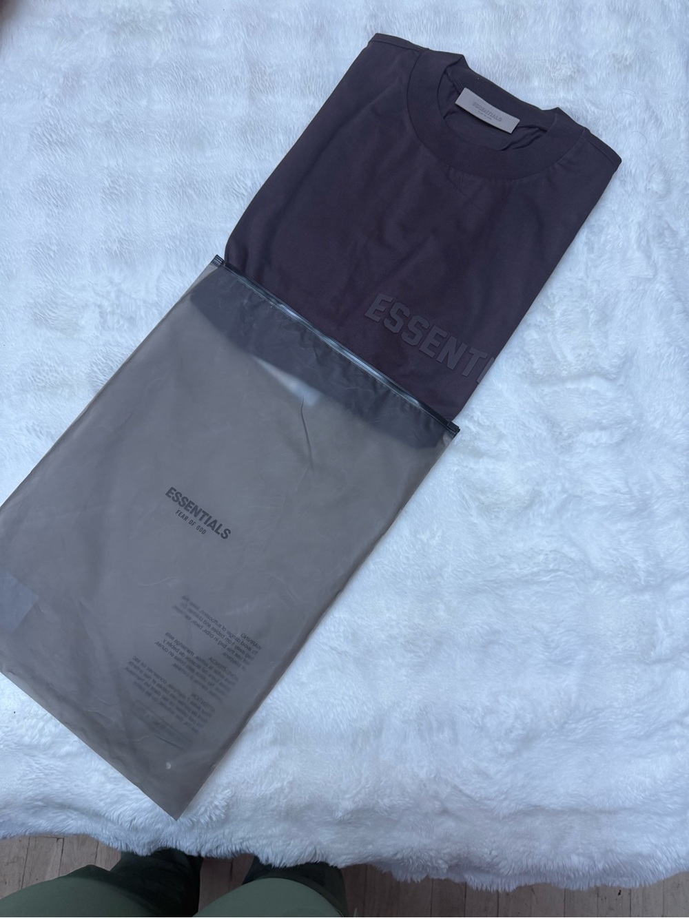 Fear of God Essentials T-Shirt in Dark Brown (Plum)